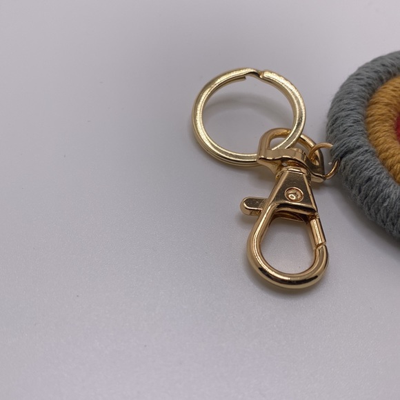 Bohemian Macrame Rainbow Handmade Weaving Tassel Keychains (2) - Picture 6 of 7